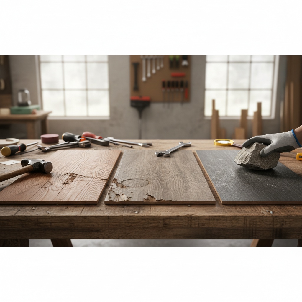 Comparison of hardwood laminate and vinyl flooring durability in Connecticut climate