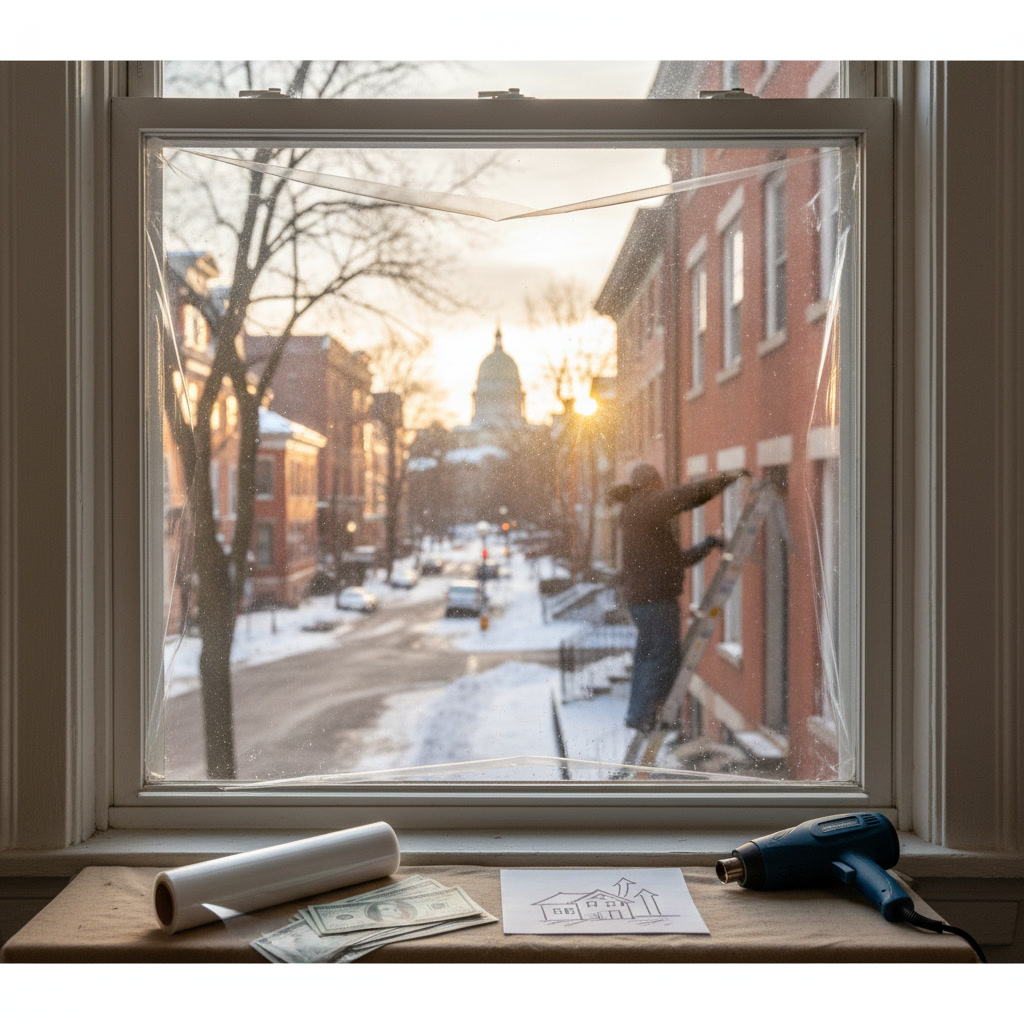 Professional window insulation service in Hartford Connecticut home